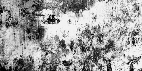 Wallpaper Mural Black and white stain old concrete texture grunge overlay isolated decorative vintage background. Torontodigital.ca