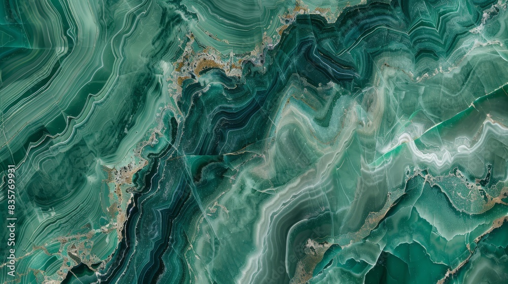 Green Onyx color marble luxury, with silver streaks, website background Green Onyx color marble luxury, with silver streaks, website background