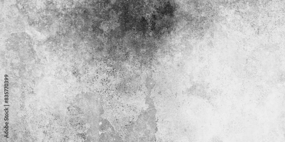 Fototapeta premium Black and white stain old concrete texture grunge paper texture overlay isolated decorative vintage background.