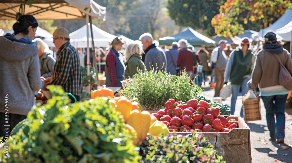 Savoring the flavors of the season: Experience the joy of discovery at a bustling farmers market, where vendors tempt passersby with an enticing array of farm-fresh produce, fragrant herbs, and