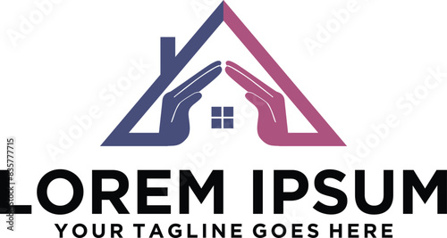 Letter A Home Care logo design
