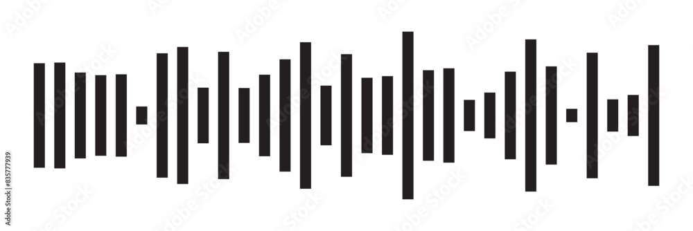 Sound wave set. Sound waves, Equalizer, Audio waves, Radio signal, Music. Recording. Vector illustration on white background in eps 10. Sound wave set. Sound waves, Equalizer, Audio waves, Radio signal, Music. Recording. Vector illustration on white background in eps 10.