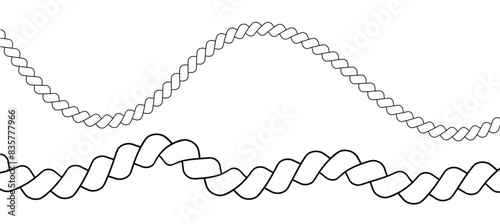 Quadro su tela Rope icon on white background .Vector  illustration.