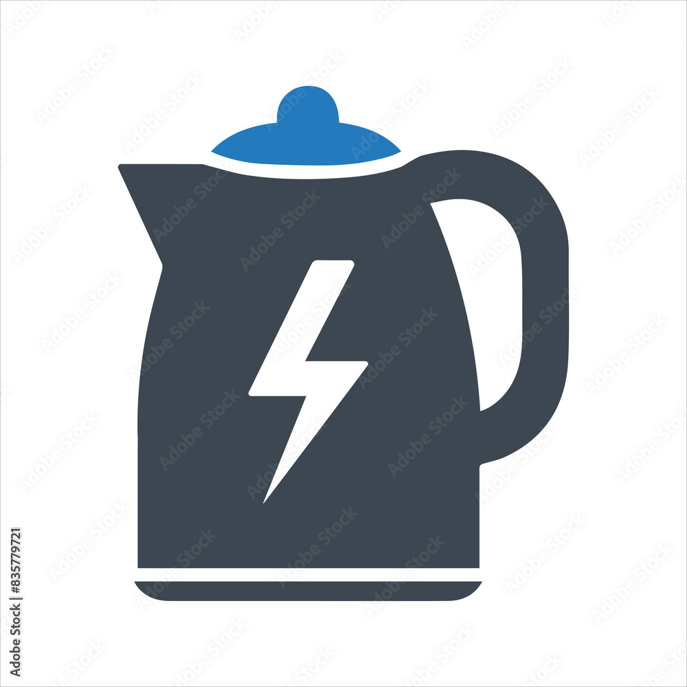 Kettle icon. Electric kettle icon