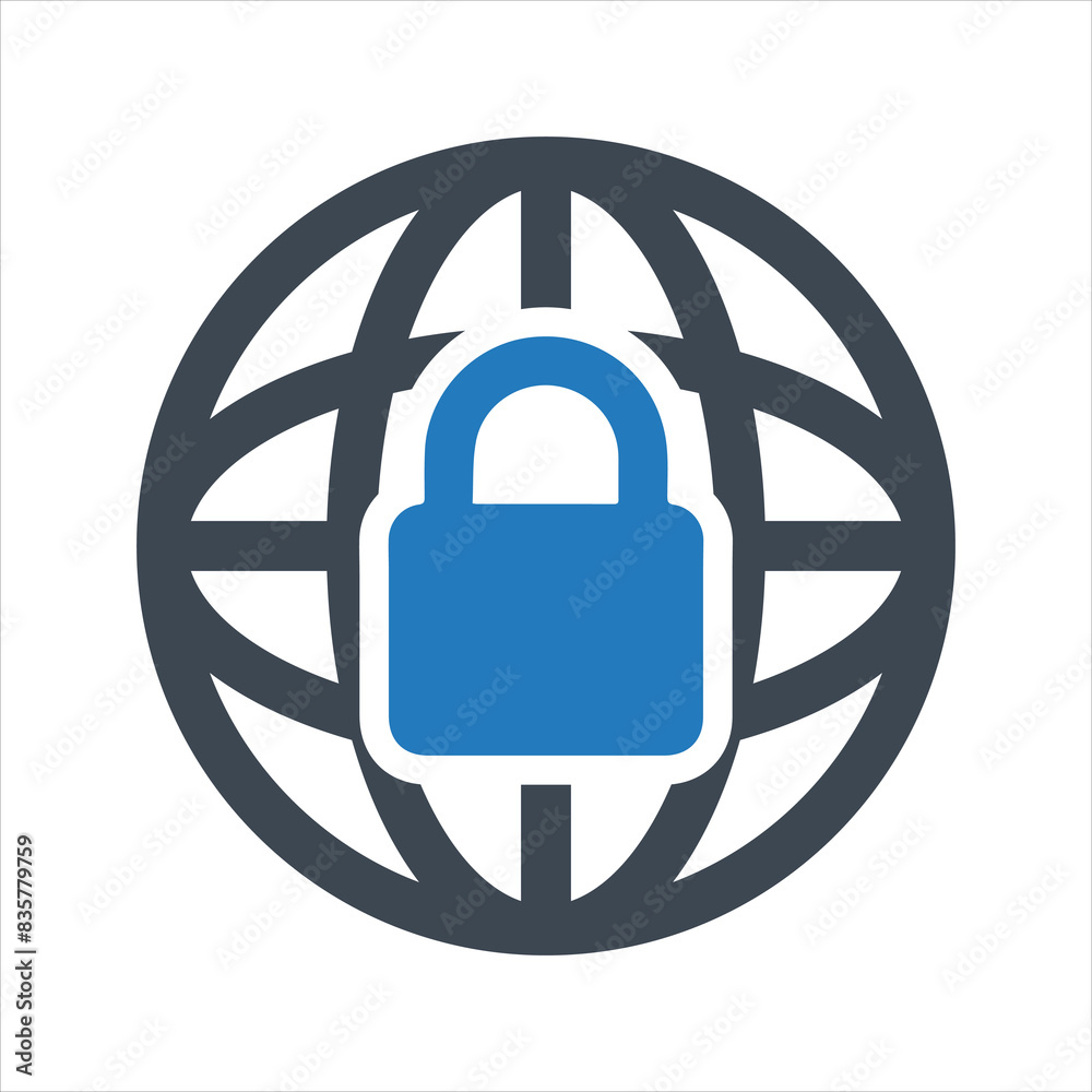 Network security icon. Data protection icon Network security icon. Data protection icon