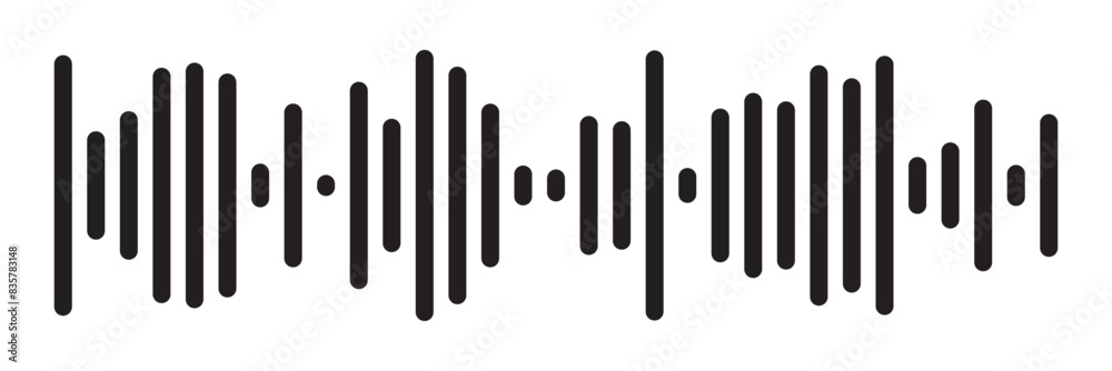 Sound wave set. Sound waves, Equalizer, Audio waves, Radio signal, Music. Recording. Vector illustration on white background in eps 10. Sound wave set. Sound waves, Equalizer, Audio waves, Radio signal, Music. Recording. Vector illustration on white background in eps 10.