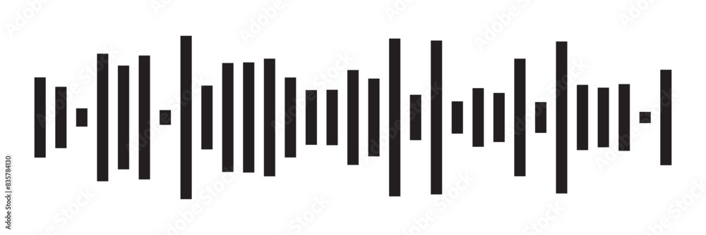 Waves of the equalizer. Vector illustration of music sound on isolated background. Drawing of radio signal painted by black inks. Sketch of musical soundtrack. Etching of voice record. In eps 10. Waves of the equalizer. Vector illustration of music sound on isolated background. Drawing of radio signal painted by black inks. Sketch of musical soundtrack. Etching of voice record. In eps 10.