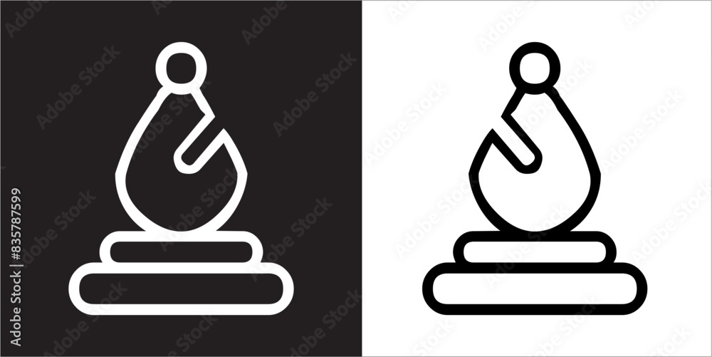IIlustration Vector graphics of Chess icon IIlustration Vector graphics of Chess icon