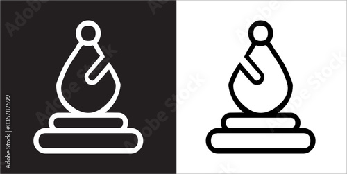 IIlustration Vector graphics of Chess icon