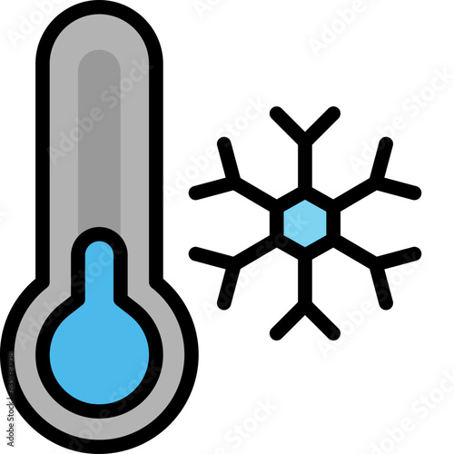 cold filled outline icon