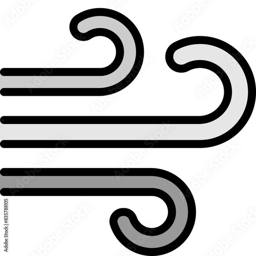 windy filled outline icon