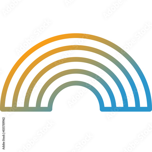 rainbow gradient line icon