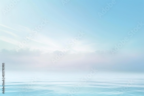 Wallpaper Mural Smooth gradient background transitioning from light blue to white, evoking tranquility Torontodigital.ca
