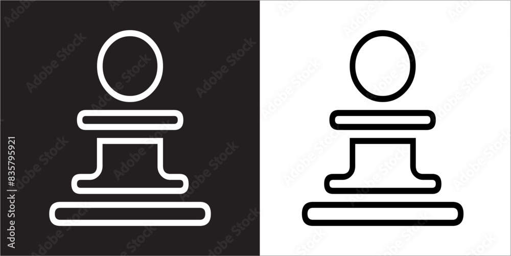 IIlustration Vector graphics of Chess icon IIlustration Vector graphics of Chess icon
