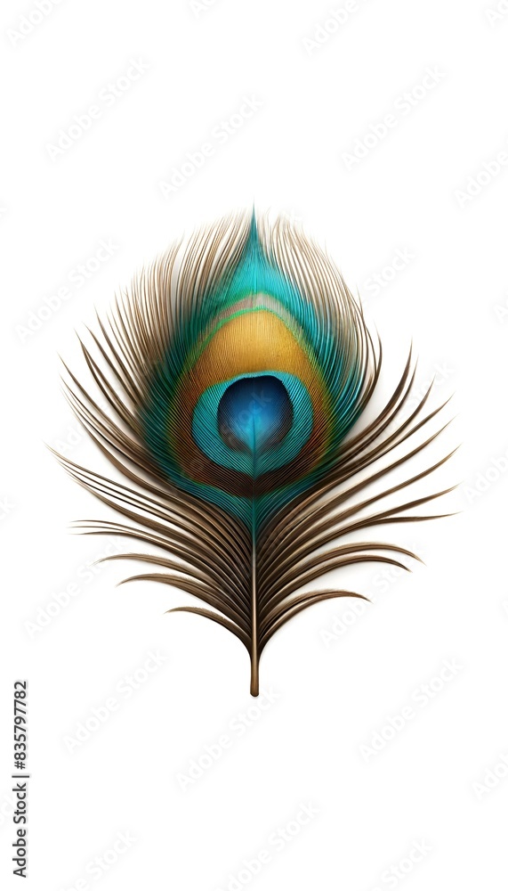 Obraz premium Elegant peacock feather