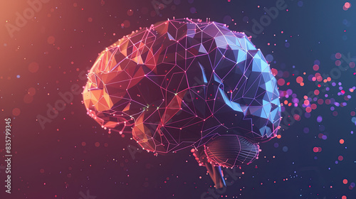 Computer generated image of a human brain