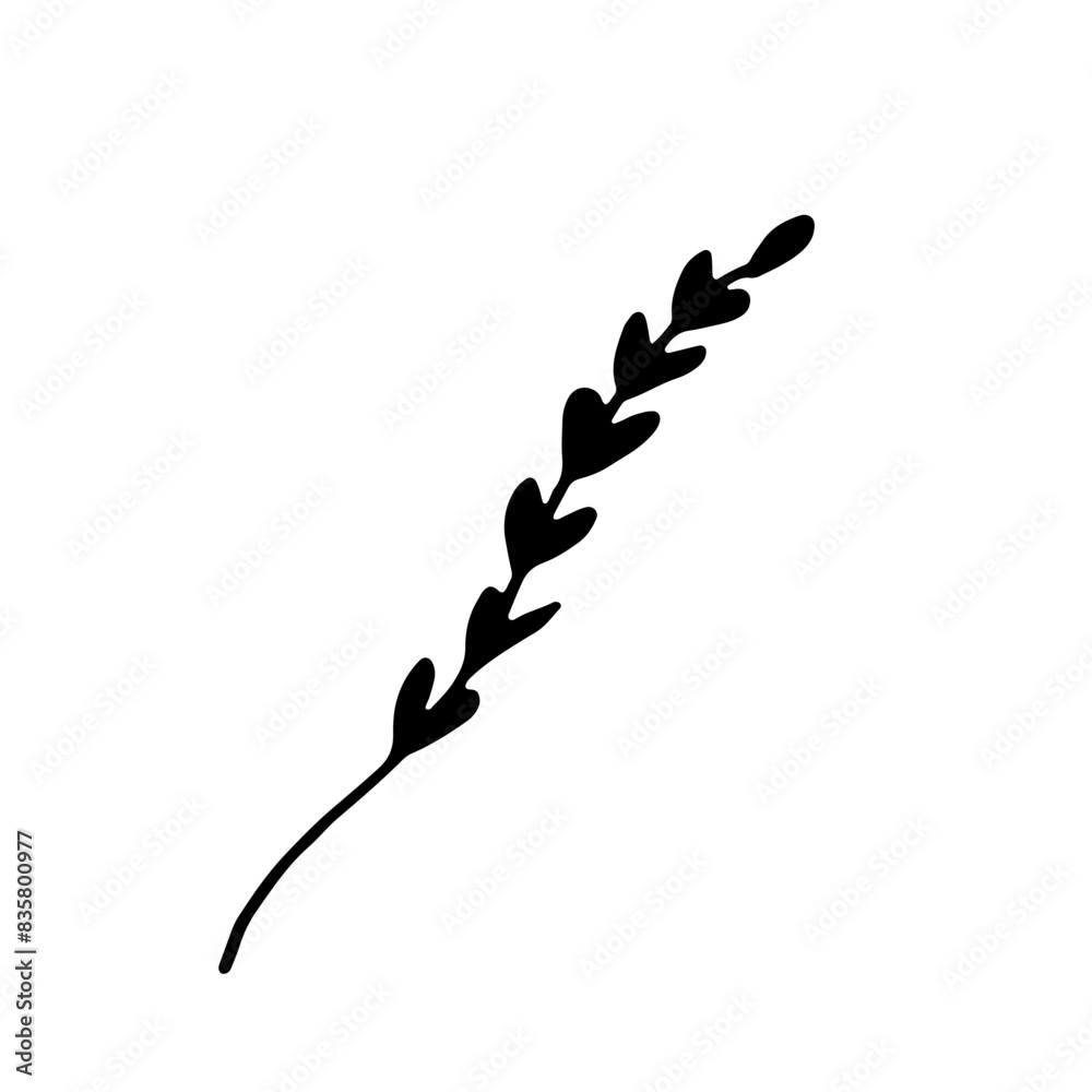 Abstract Floral Botanical illustration Doodle Hand Drawn Line Art Abstract Floral Botanical illustration Doodle Hand Drawn Line Art