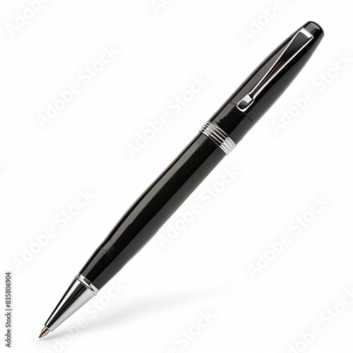 Ballpoint pen, designed for smooth writing isolated on white background 