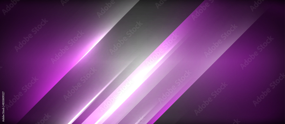 Neon dynamic diagonal light rays background. Techno digital geometric concept design for wallpaper, banner, presentation, background Neon dynamic diagonal light rays background. Techno digital geometric concept design for wallpaper, banner, presentation, background