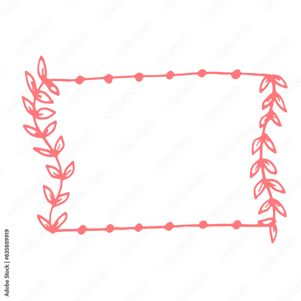 Frame Abstract Line Art Hand Drawn Sticker Frame Abstract Line Art Hand Drawn Sticker