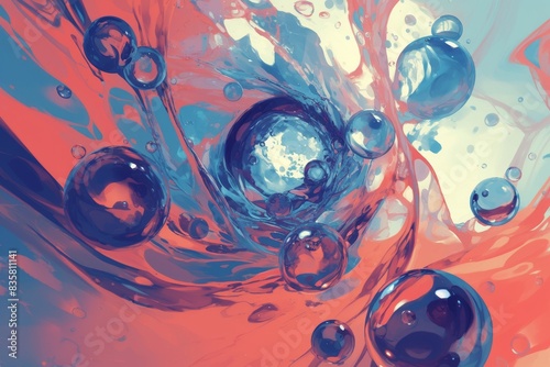 Abstract liquid shapes for creative projects