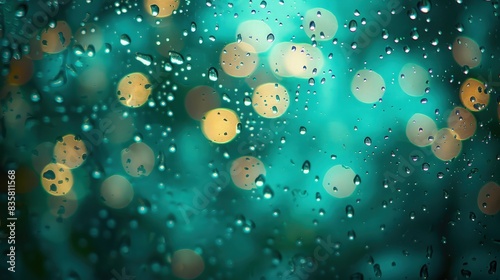 Wallpaper Mural beautiful shinny blurred shinny sparkling background lie water drops on glassy  window  Torontodigital.ca