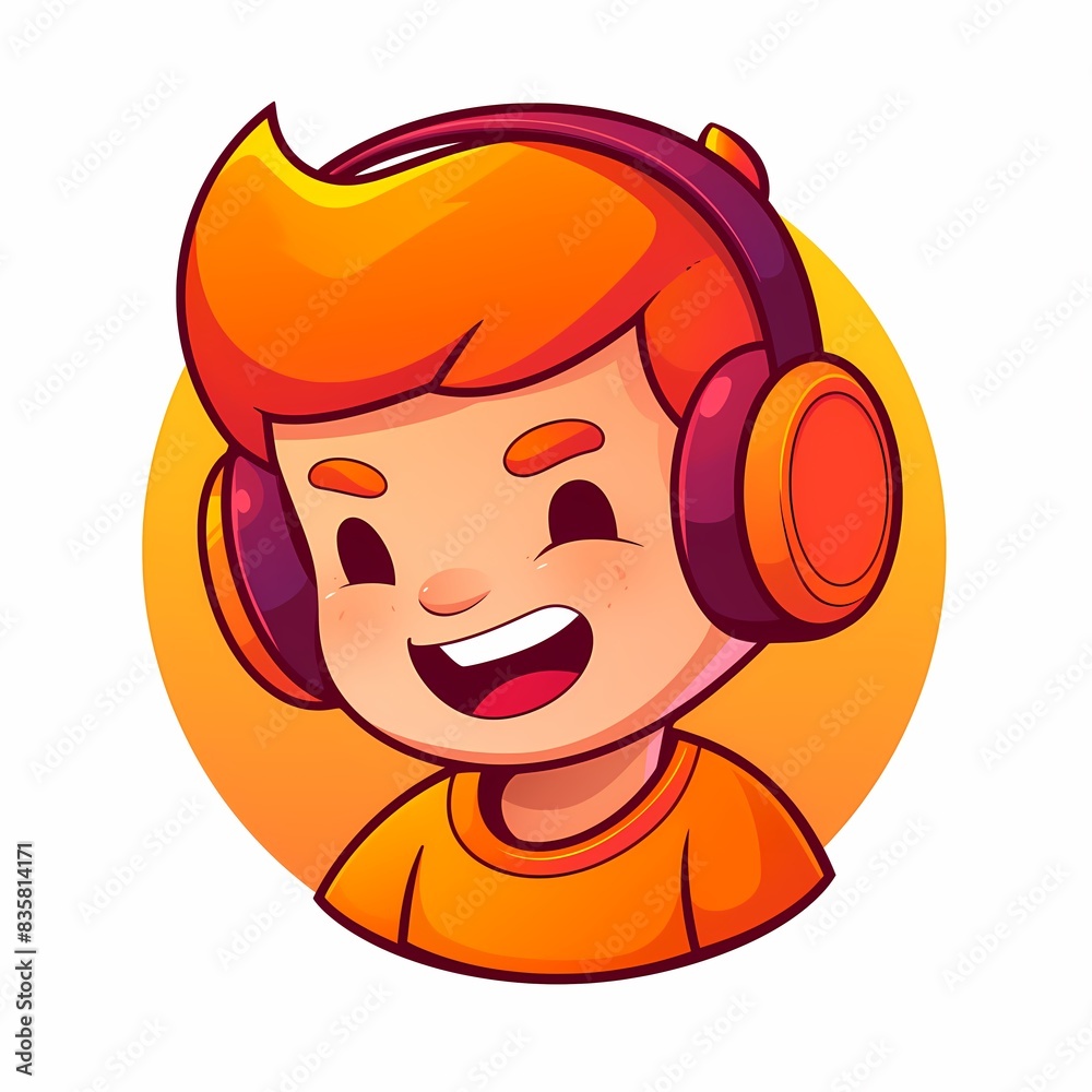 course logo concept, excited smiling mentor character, flat illustration isolated course logo concept, excited smiling mentor character, flat illustration isolated