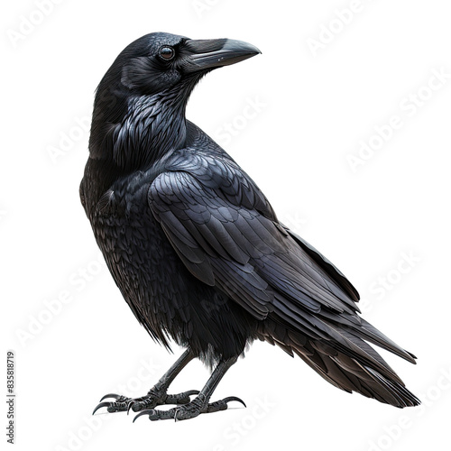 Crow isolated on transparent background