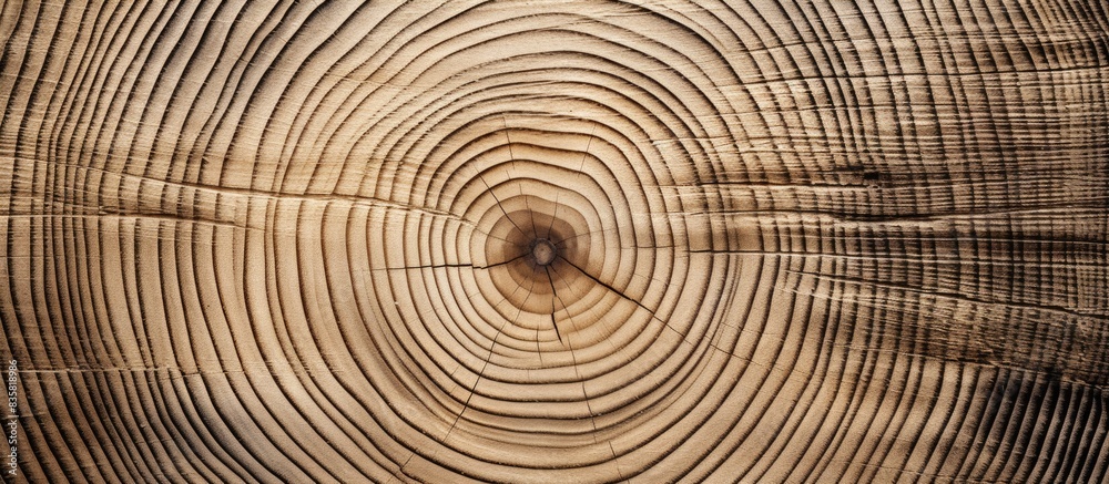 Fototapeta premium Wooden cutting board displayed on a white surface with copy space image.