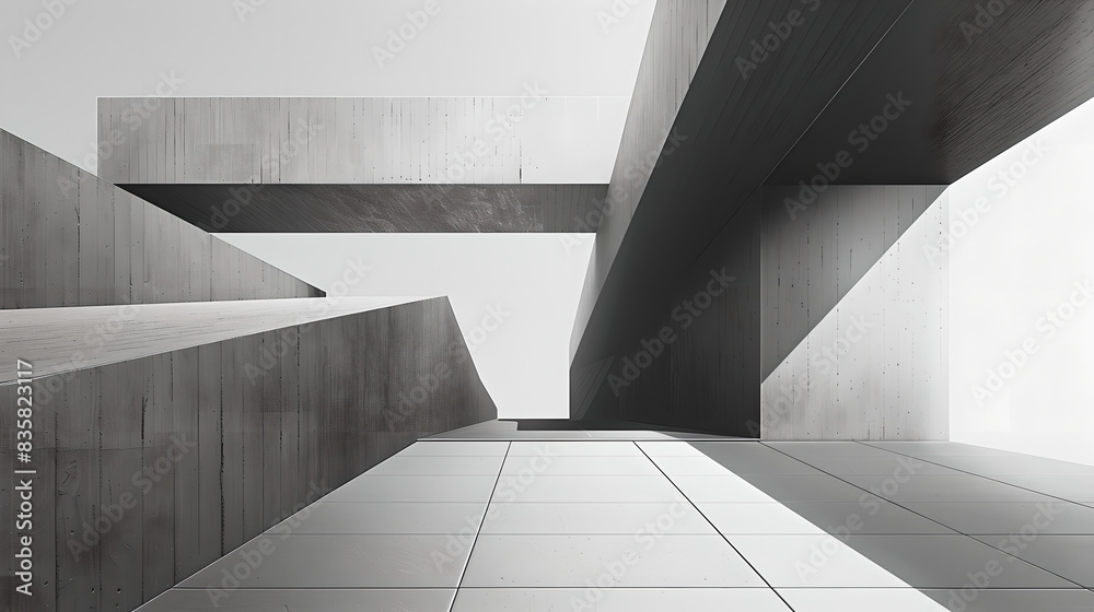 Obraz premium Constructivism of architectural space