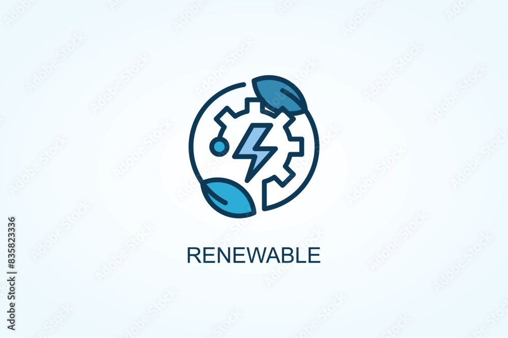 Renewable vector or logo sign symbol illustration Renewable vector or logo sign symbol illustration