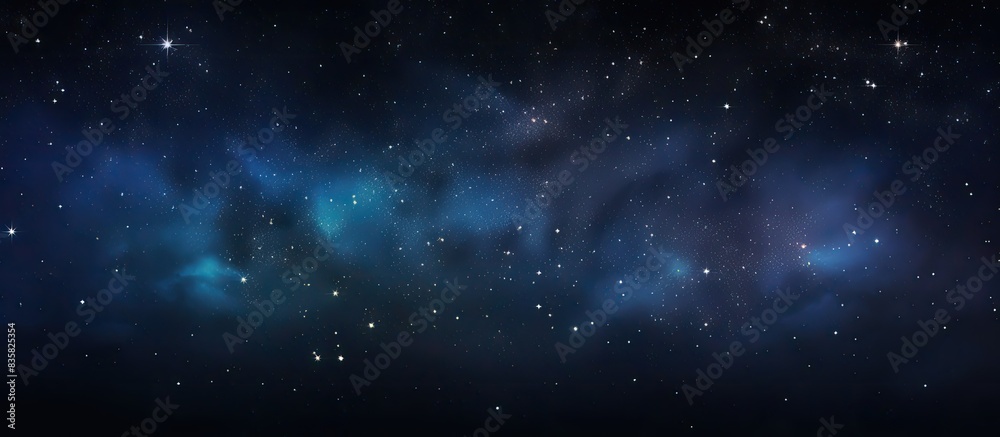 Night sky filled with stars, providing a stunning copy space image. Night sky filled with stars, providing a stunning copy space image.