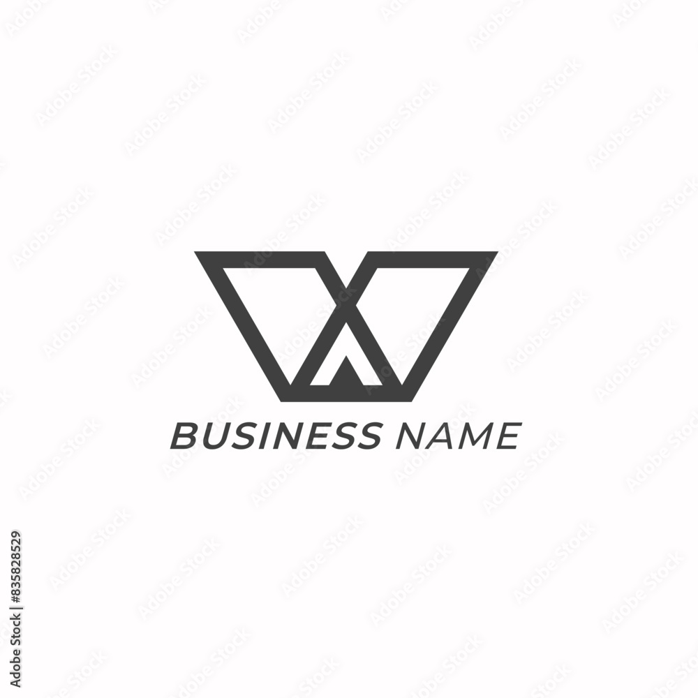 design logo creative letter V and tent design logo creative letter V and tent