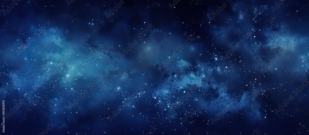 Fototapeta premium Observing the starry night sky on a cloudless evening with copy space image.