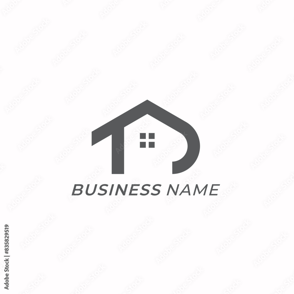 design logo combine home letter T and letter J design logo combine home letter T and letter J