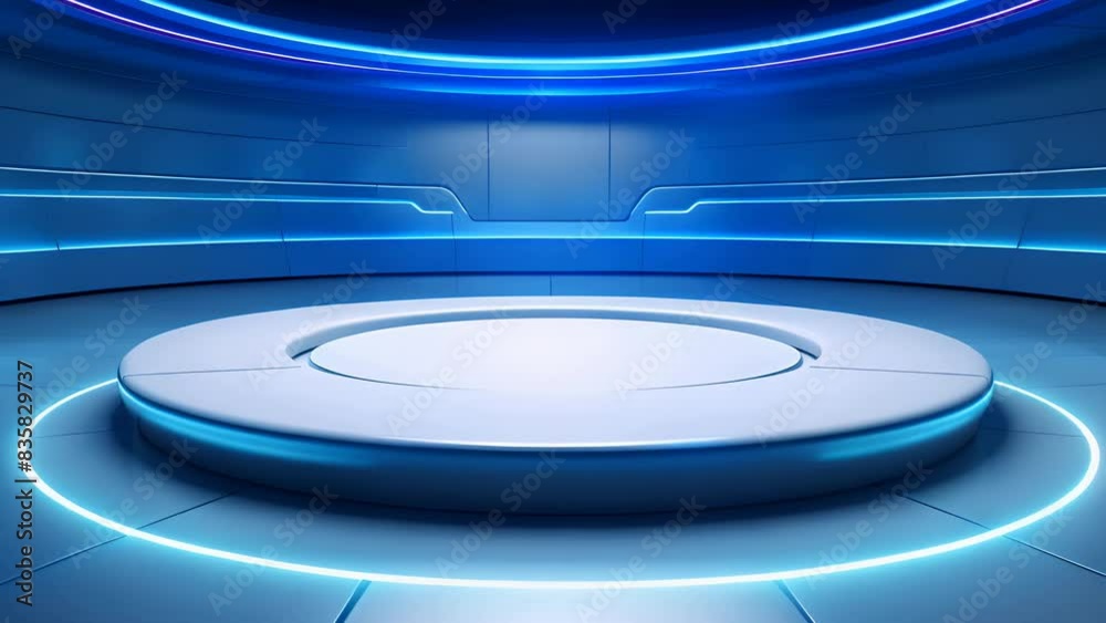 podium Futuristic showcase with platform for product displaying. Empty modern stage display. Seamless looping motion design. Video animation Ultra HD 4K 3840x2160
podium Futuristic showcase with platform for product displaying. Empty modern stage display. Seamless looping motion design. Video animation Ultra HD 4K 3840x2160