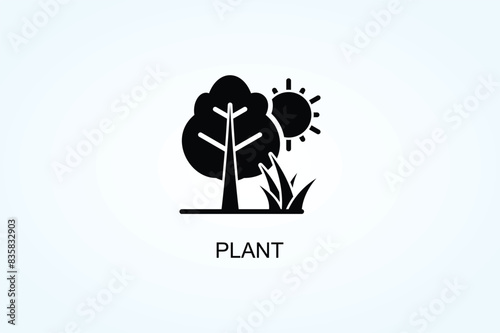 Plant Vector  Or Logo Sign Symbol Illustration