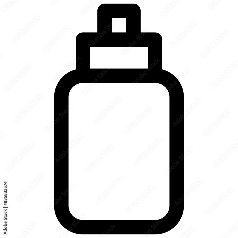 Water bottle. Editable stroke vector icon. Water bottle. Editable stroke vector icon.