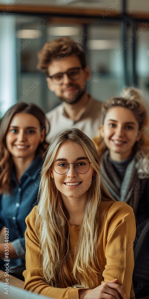 portrait of a group of young business people portrait of a group of young business people