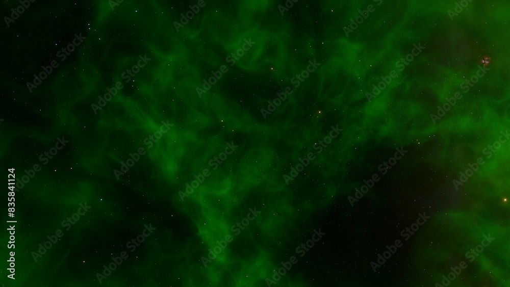 Fototapeta premium Cosmic background with a blue purple nebula and stars 