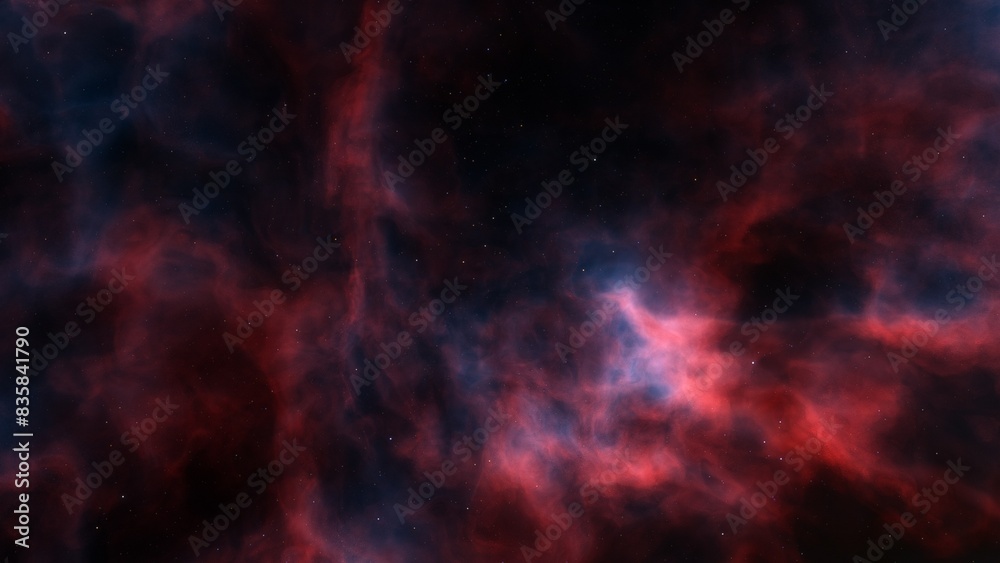 Naklejka premium colorful nebula gas cloud