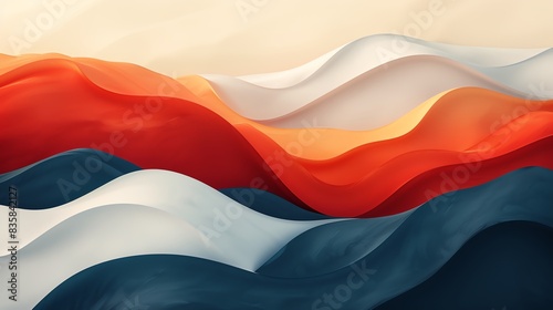 Abstract art background with a minimalist design, featuring clean lines and a harmonious color scheme
