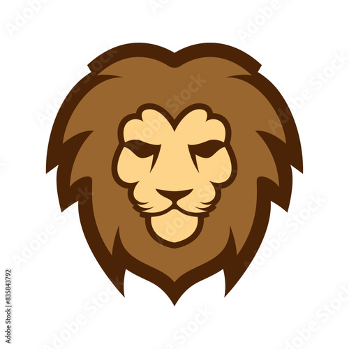 Elegant and dignified lion head logo design