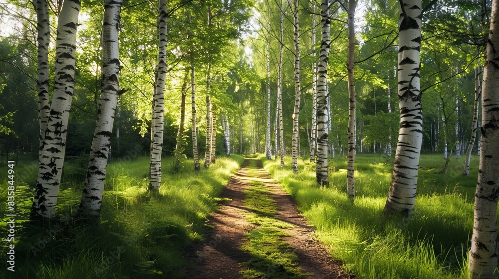 Obraz premium Birch Grove,birtch