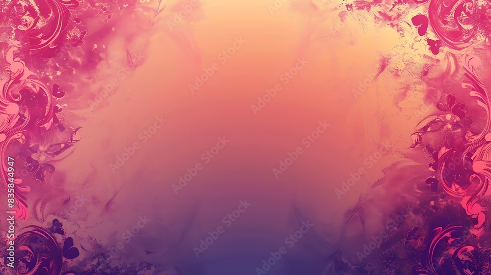 Beautiful wallpaper with gradient background, elegant borders, and an empty center for text copy. Beautiful wallpaper with gradient background, elegant borders, and an empty center for text copy.