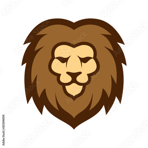 Elegant and dignified lion head logo design