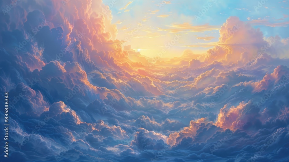 Sunrise Among the Clouds