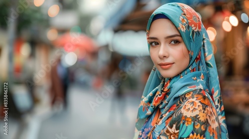 Muslim Fashion with Middle Eastern Background © J. Alesha
