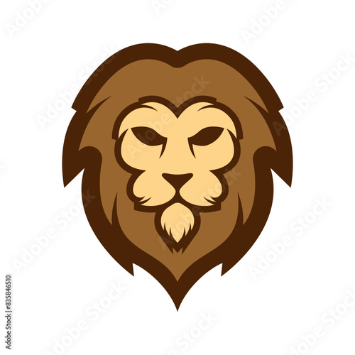 Elegant and dignified lion head logo design