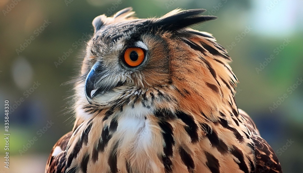 Majestic Gaze: Close-Up of the Bubo Bengalensis Owl Majestic Gaze: Close-Up of the Bubo Bengalensis Owl